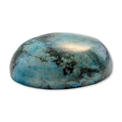 Sale Photo Thumbnail #128: Oval Mottled Blue Gemstone Cabochon