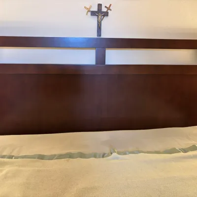 Mid Century Modern Drexel "Parallel" Walnut Queen Headboard, by Barney Flagg (1960)