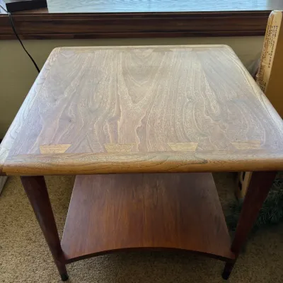 Mid Century Modern Lane "Acclaim" Lamp table.  Stamped and Dated.