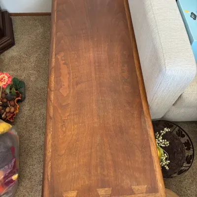 Mid Century Modern Lane "Acclaim" Coffee Table.  Stamped and Dated (1).