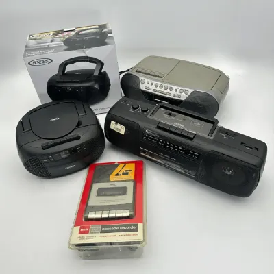 Sony Panasonic, Jensen RCA, Vintage Boombox and Cassette Player