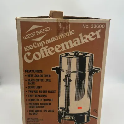 West Bend 100 Cup Automatic Coffeemaker No. 33600