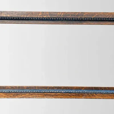 Antique Carved Oak Wood Picture Frame