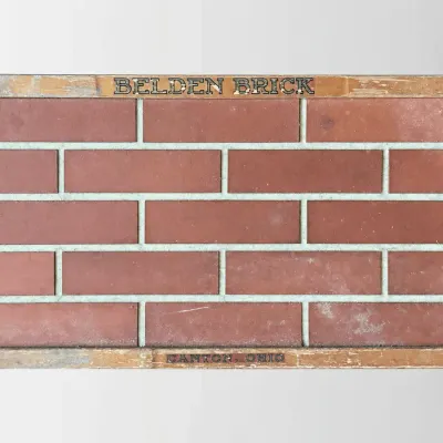 Belden Brick Canton Ohio Wooden Framed Sample Display Board