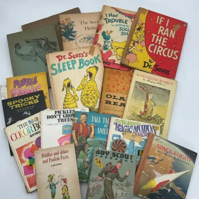 Dr. Seuss Children's Hardcover Books & Boy Scout Handbook