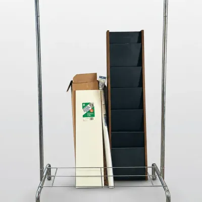 Chrome Rolling Garment Rack and Home Organization Storage 