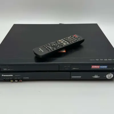 Panasonic DMR-EZ47V DVD Recorder VCR Combo Player 1080p HDMI Black