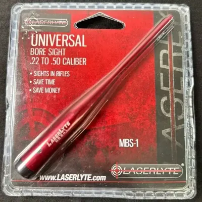 LaserLyte MBS-1 Universal Bore Sight .22 to .50 Caliber – New in Package