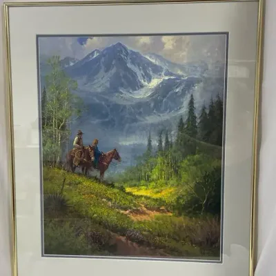 “Reflecting His Majesty” By G. Harvey Signed Print 