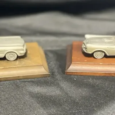 Vintage Avon Pewter Cars 