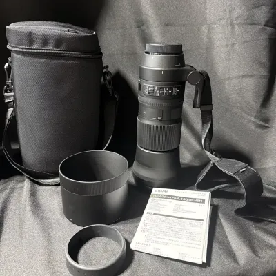 Sigma For Cannon 150-600mm Telephoto Lense And Case