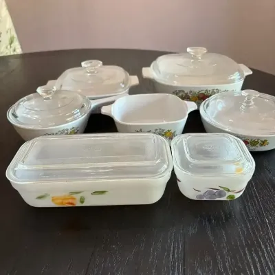 Vintage Fire King And Corning Ware