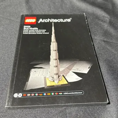 Lego Architecture Burn Khalifa 21031 Instruction Booklet Only