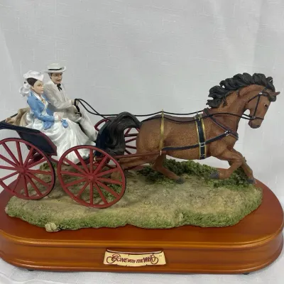 Gone With The Wind Horse Carriage Rhett Scarlett San Francisco Music Box Co