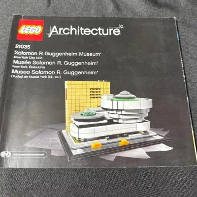 Lego Architecture Solomon R. Guggenheim Museum Instruction Booklet Only