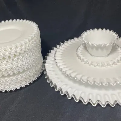 Fenton Silver Crest Plates