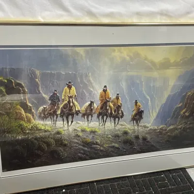“Men of the American West” Signed Print By Artist G. Harvey 