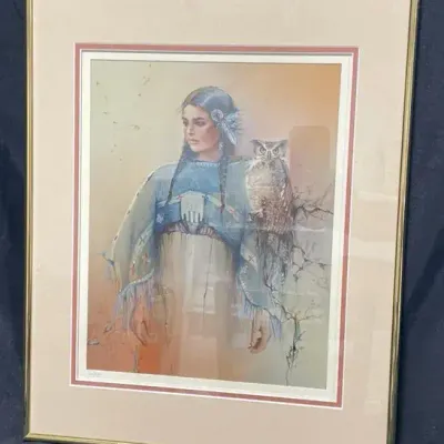 “Sioux Woman” Print by Artist Marie Buchfink 