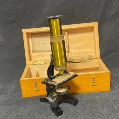 Antique Student Microscope 