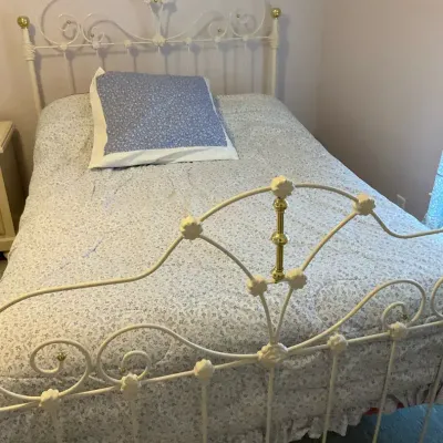 White Metal Decorative Bed Frame