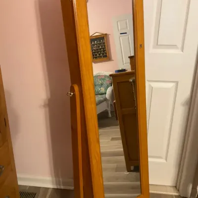 Jewelry Armoire With Mirror Front