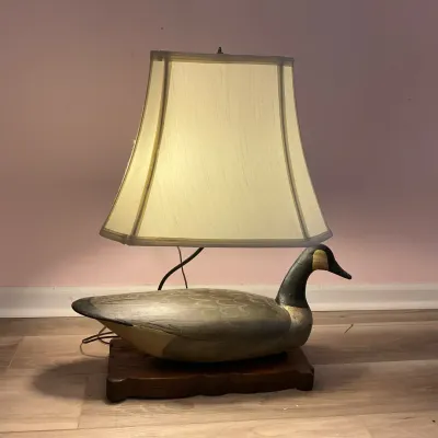 Wood Decoy Lamp