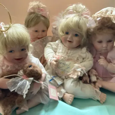Quartet Of Angel Themed Dolls From Ashton Drake Galleries