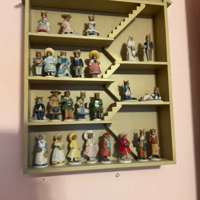 The Wood mouse Family Curio With Figures