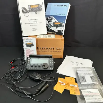 Elecraft KX3 HF/6-Meter Transceiver | Microphone, Manuals, Cables & Accessories