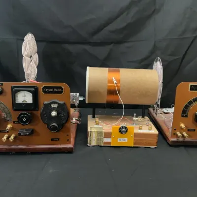 Homemade Crystal Radio Receivers | Vintage-Style Experimental Radio Set 