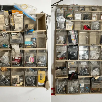 Wall-Mounted Parts Organizer Caddies | Pair | Hardware, Fasteners & Electronic Components