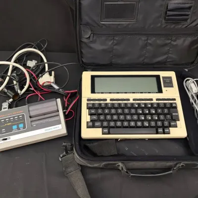 Tandy 102 Portable Computer & Tempo MPP1 Mobile Packet Printer | Vintage Computing