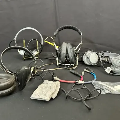 Military Headset Collection | DCM H-43B/U, Dynalec & SH-091A | Assorted Cords & Parts