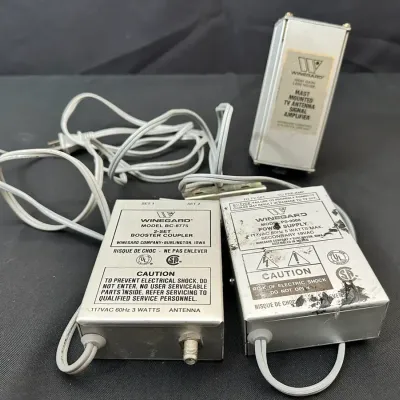 Winegard TV Antenna Accessories | BC-8775 Booster, PS-9000 Power Supply & Mast Amplifier