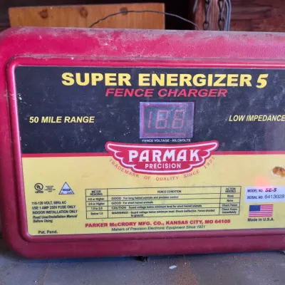 Parmak precision Super energizer 5 Fence charger with 50-mile range
