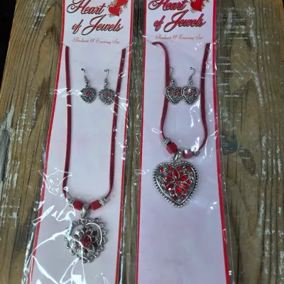 Two brand new Heart of Jewels Necklace with earrings set - Great Gift idea!
