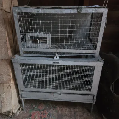 Two small wire cages - great for transporting small animals - Wahmann