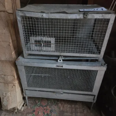 Two small wire cages - great for transporting small animals - Wahmann