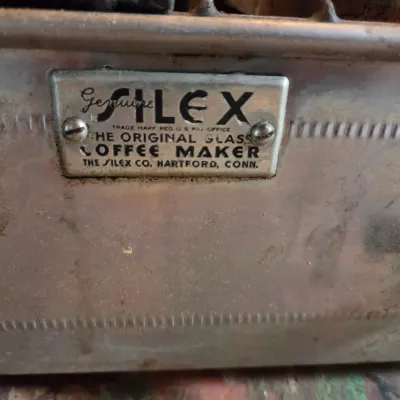 Rare Silex commercial 4-burner coffee brewer / range with storage box - appears complete!