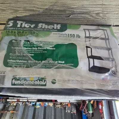 Brand new fundamentals 5 tier shelving unit (1 of 2)