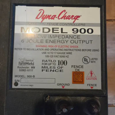 Two electric fence chargers - Dyna charge Model 900 and Gallagher M400 plug-in