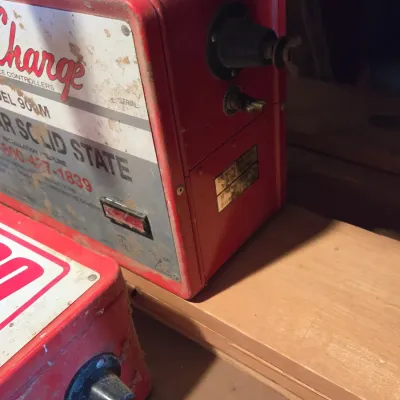 Two Dyna-charge 909 electric fence chargers