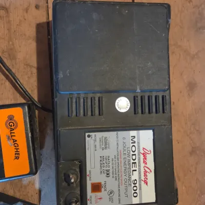 Two electric fence chargers - Dyna charge Model 900 and Gallagher M400 plug-in