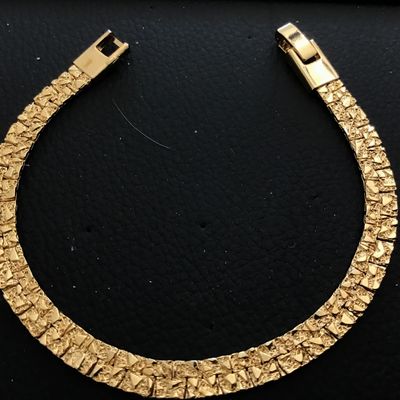 Gorgeous Nugget StyleTextured Vintage Bracelet Excellent Condition