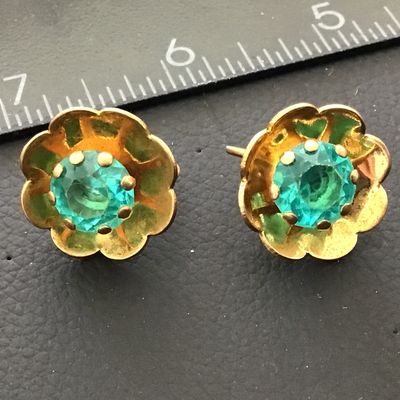 Rhinestone Vintage Screwback Earrings