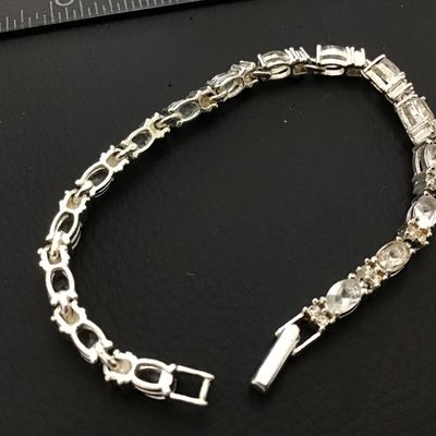 Clear Rhinestone Tennis Bracelet