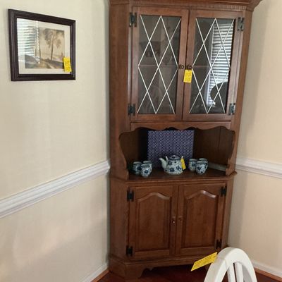 Vintage Ethan Allen corner cabinet