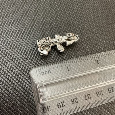 Vintage Gerry's Silver Tone Poodle Dog Brooch Pin