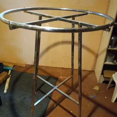 Chrome Round Clothing Rack 