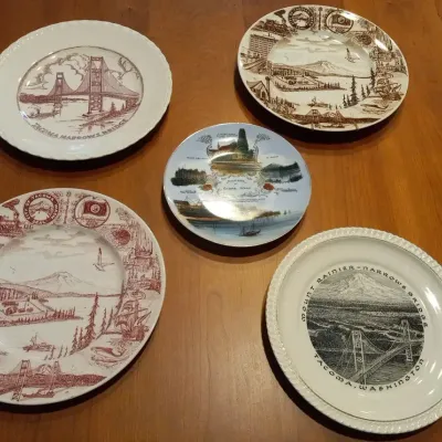 The Narrows Bridge & Other Western Wa Plates 